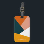 Modern abstract geometric color block pattern luggage tag<br><div class="desc">Colorful geometric combination.</div>
