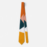 Modern Abstract Geometric Color Block Pattern Neck Tie at Zazzle