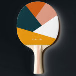 Modern abstract geometric color block pattern ping pong paddle<br><div class="desc">Colorful geometric combination.</div>