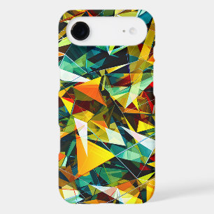 Modern Abstract Geometric Colorful Crystal Glass iPhone 17 Air Case