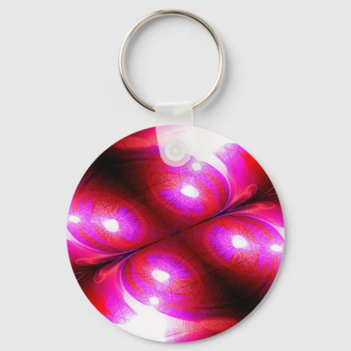 Modern Abstract Geometric Digital Keychain