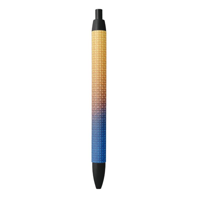 Modern abstract geometric digital pattern 1254 pen (Front Vertical)