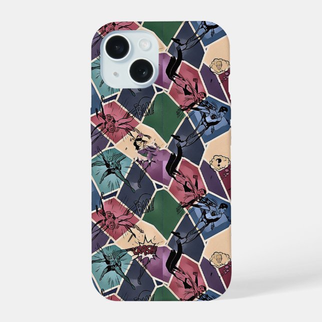 Modern abstract geometric digital pattern 59 iphone case (Back)