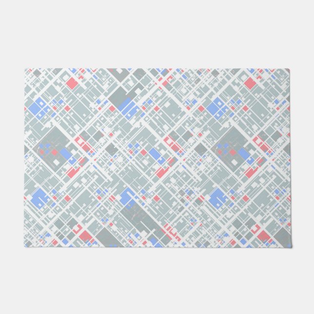Modern abstract geometric. doormat (Front)