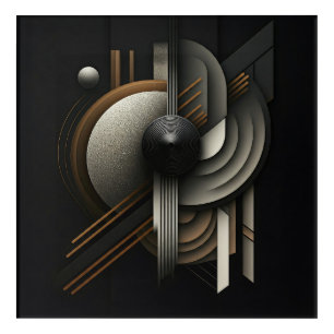 Modern Abstract Geometric Inspired Acrylic Print