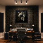 Modern Abstract Geometric Inspired Canvas Print<br><div class="desc">Elevate your space with this striking abstract geometric design,  blending Art Deco elegance with futuristic metallic textures in bold black,  gold,  and silver tones.
Ideal for modern offices,  luxury living rooms,  or industrial-chic interiors,  this piece adds a sophisticated and dramatic focal point that commands attention.</div>
