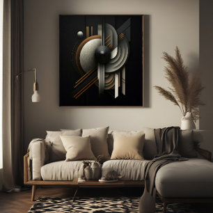 Modern Abstract Geometric Inspired Poster