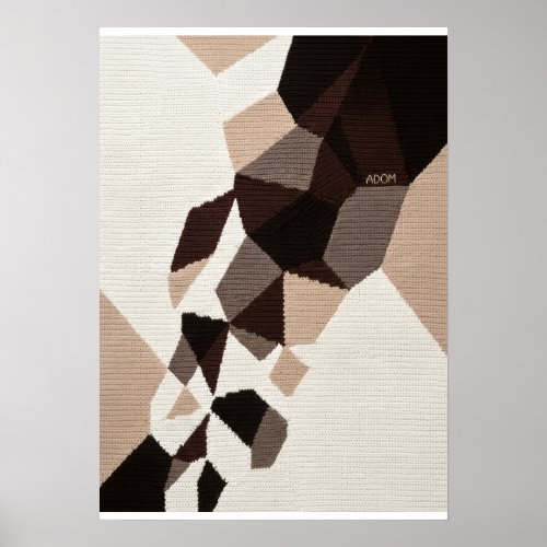 Modern Abstract Geometric Lines And Pattern Art Fl Poster