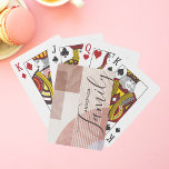 Modern Abstract Geometric Marble Custom Family Poker Cards<br><div class="desc">Modern Abstract Geometric Marble Custom Family Playing Cards features an abstract geometric design with your personalized family name. Makes a fantastic gift for Christmas,  birthday,  anniversary and more. Personalize by editing the text in the text box provided. Designed by ©Evco Studio www.zazzle.com/store/evcostudio</div>