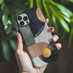 Modern Abstract Geometric Marble Custom Name iPhone 16 Pro Max Case<br><div class="desc">Modern Abstract Geometric Marble Custom Name iPhone 16 Pro Max Cases features black,  rose gold and gold watercolor geometric shapes on a gray marble background with stripes and your personalized name in modern white script. Personalize by editing the text in the text box provided. Designed by ©Evco Studio www.zazzle.com/store/evcostudio</div>