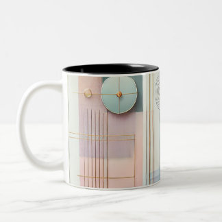 Modern Abstract Geometric Mug with Pastel Design