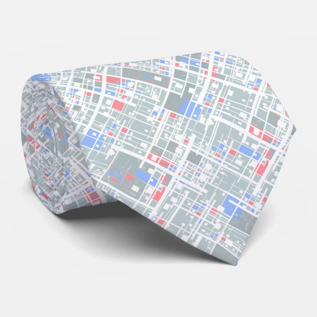 Modern abstract geometric. neck tie (Rolled)