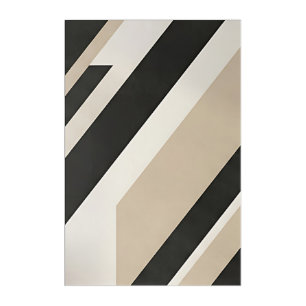 Modern Abstract Geometric Neutral Layers Acrylic Print