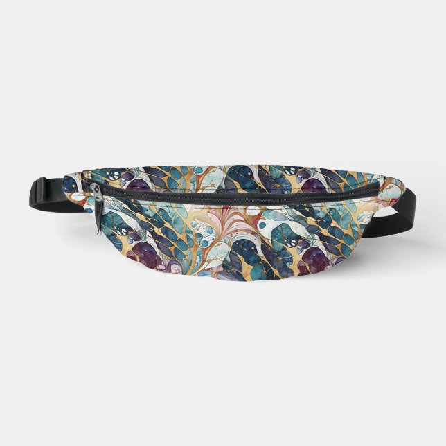 Modern abstract geometric pattern 51 fanny pack (Front)