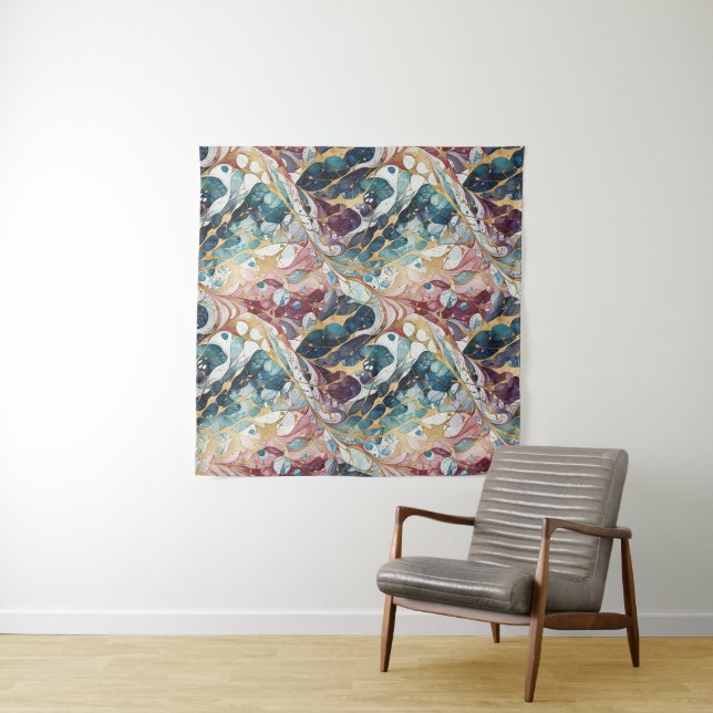 Modern abstract geometric pattern 51 tapestry (In Situ (Horizontal))
