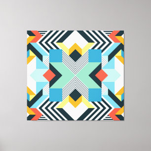 Modern Abstract Geometric Pattern. Canvas Print