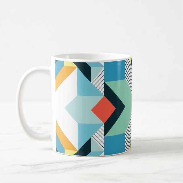 Modern Abstract Geometric Pattern. Coffee Mug (Left)