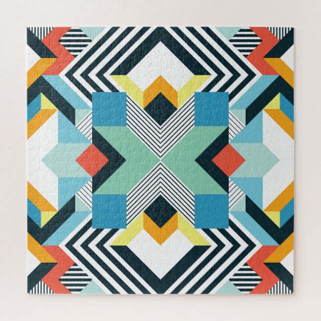 Modern Abstract Geometric Pattern. Jigsaw Puzzle (Vertical)