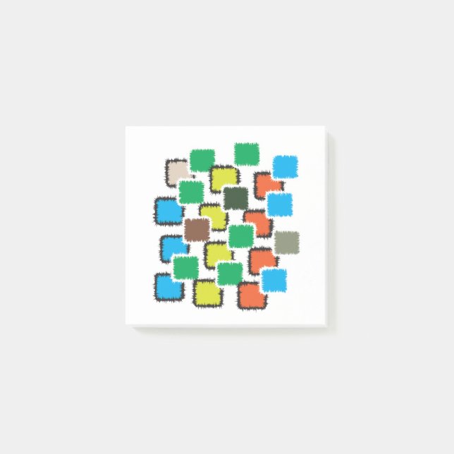 Modern Abstract Geometric Pattern Notes (Front)