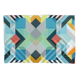 Modern Abstract Geometric Pattern. Pillow Case