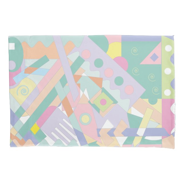 Modern Abstract Geometric Pattern Trendy Pillow Case (Front)