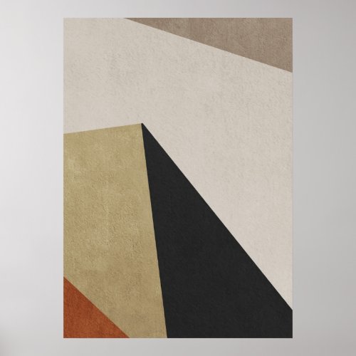 Modern Abstract Geometric Pattern Wall Art Poster