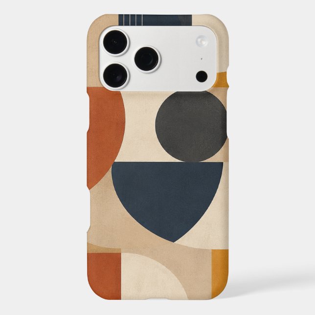 Modern Abstract Geometric Phone Case (Back)