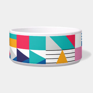 Modern Abstract Geometric Seamless Pattern Bowl