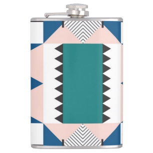 Modern Abstract: Geometric Seamless Style Flask
