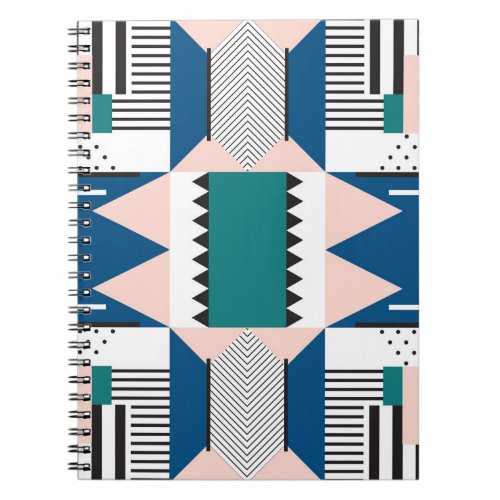 Modern Abstract Geometric Seamless Style Notebook