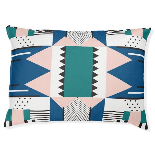 Modern Abstract Geometric Seamless Style Pet Bed