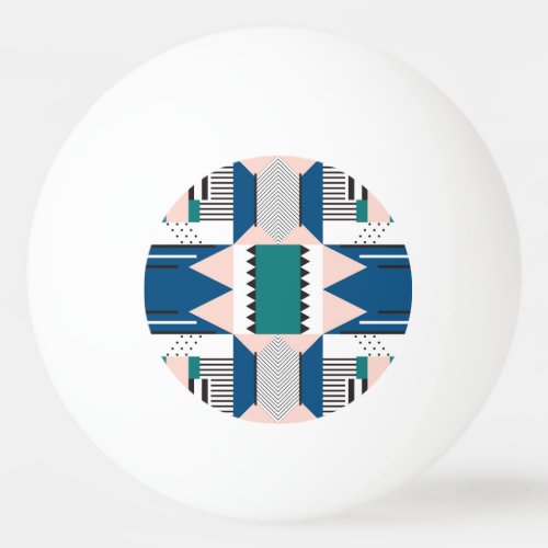 Modern Abstract Geometric Seamless Style Ping Pong Ball