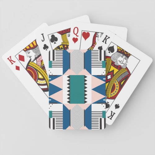 Modern Abstract Geometric Seamless Style Playing Cards