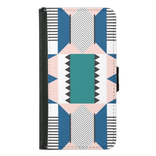 Modern Abstract Geometric Seamless Style Samsung Galaxy S5 Wallet Case