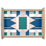 Modern Abstract: Geometric Seamless Style Serving Tray