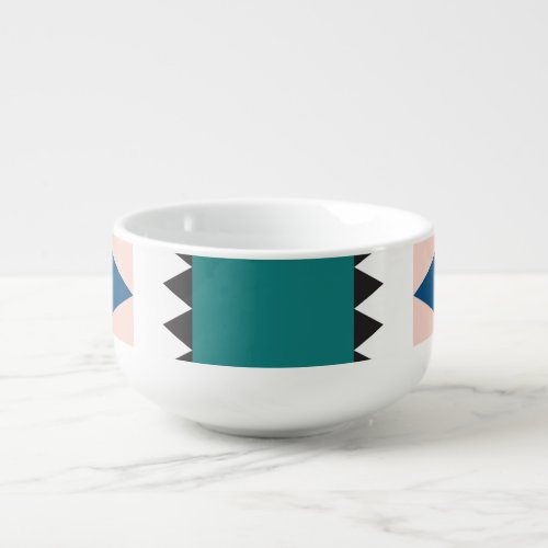 Modern Abstract Geometric Seamless Style Soup Mug
