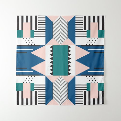 Modern Abstract Geometric Seamless Style Tapestry