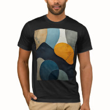 Modern Abstract Geometric Shapes Textured Art