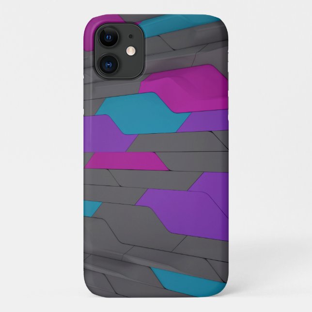 Modern Abstract Geometric Stylish Pattern Case-Mate iPhone Case (Back)