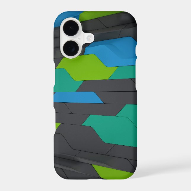 Modern Abstract Geometric Stylish Pattern Iphone Case (Back)