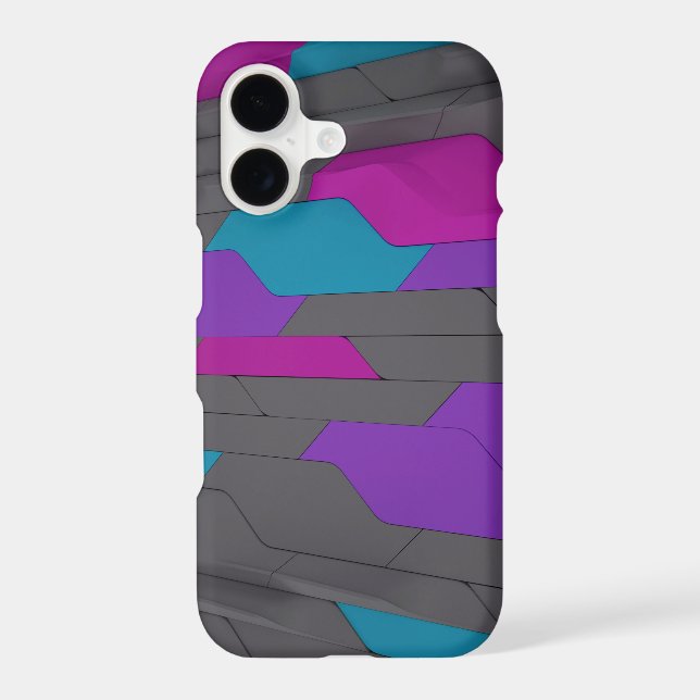 Modern Abstract Geometric Stylish Pattern Iphone Case (Back)
