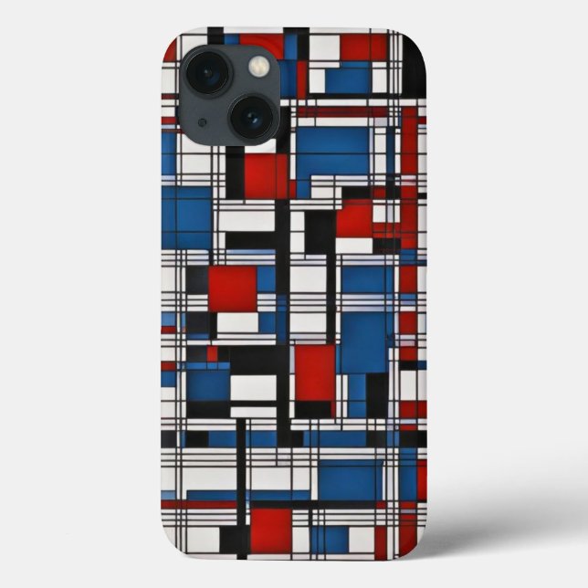 Modern Abstract Geometric Wall Art Case-Mate iPhone Case (Back)
