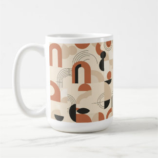 Modern abstract geometry coffee mug
