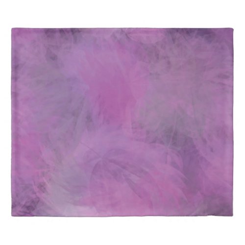 Modern Abstract Girly Purple Blush Pink Feather Duvet Cover