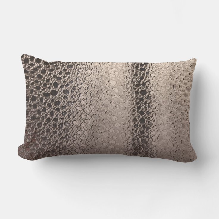 Modern Abstract Glam Silver Pink Blush Rose Gold Lumbar Pillow Zazzle