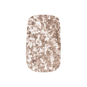Modern Abstract Glitter Pattern Minx Nail Art