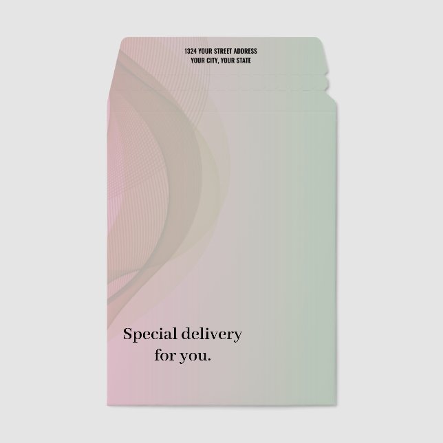 Modern Abstract Gradient Background  Envelope Mailers (Front)