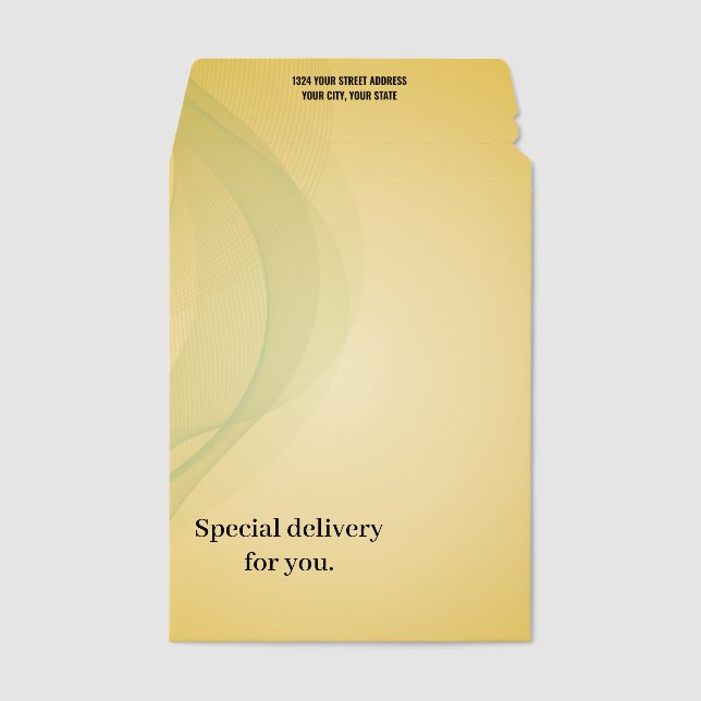 Modern Abstract Gradient Background  Envelope Mailers (Front)