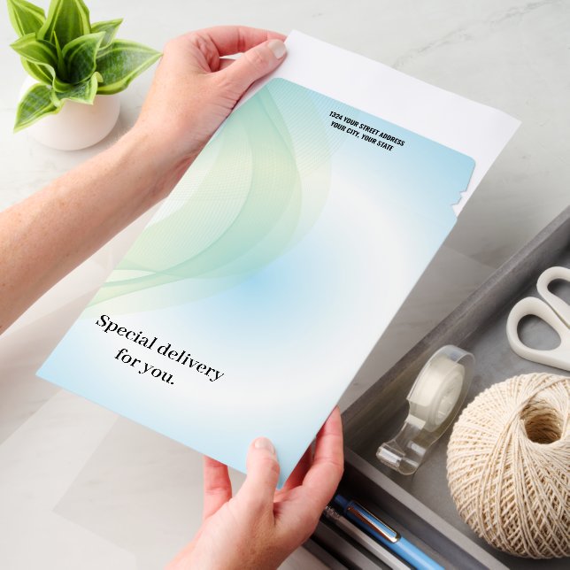 Modern Abstract Gradient Background  Envelope Mailers (Desk)