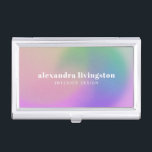 Modern Abstract Gradient Creative Artsy Colorful  Business Card Case<br><div class="desc">Modern Abstract Gradient Creative Artsy Colorful Custom Business Card Case</div>